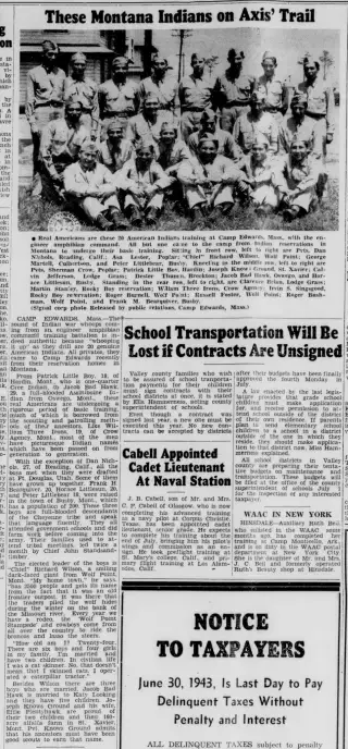 other Newspaper clipping from Jun 24, 1943 5854261