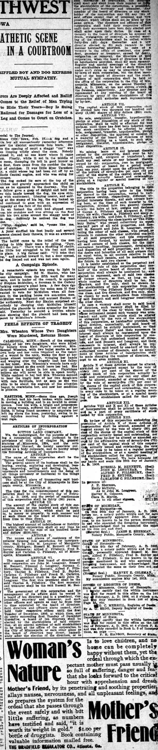 Business Newspaper clipping from Feb 17, 1906 5854338