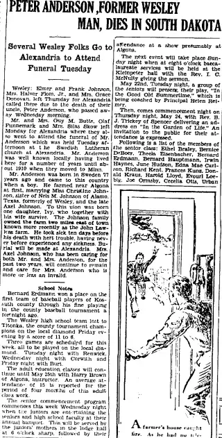 other Newspaper clipping from May 17, 1934 5854423