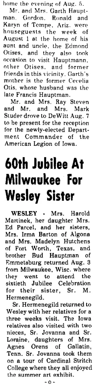 other Newspaper clipping from Aug 11, 1977 5854426