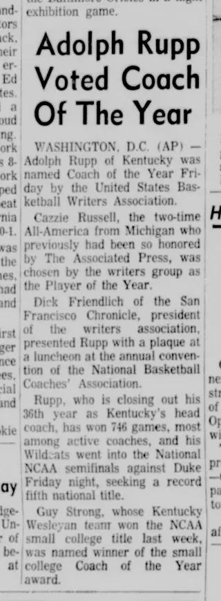 other Newspaper clipping from Mar 19, 1966 5854532