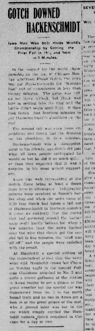 other Newspaper clipping from Sep 7, 1911 5854595