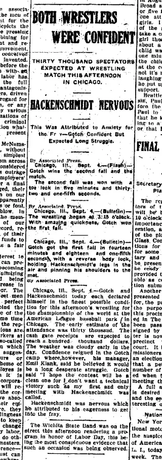 other Newspaper clipping from Sep 4, 1911 5854617