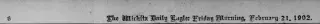 other Newspaper clipping from Feb 22, 1902 5854897