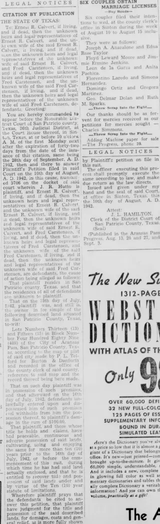 other Newspaper clipping from Aug 27, 1942 5854949
