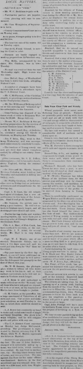 other Newspaper clipping from Feb 10, 1882 5855278