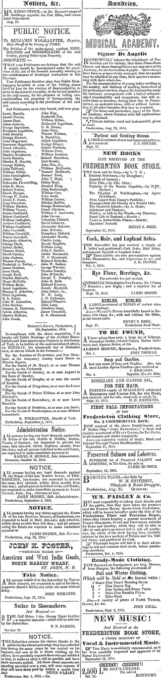 other Newspaper clipping from Nov 15, 1854 5855607