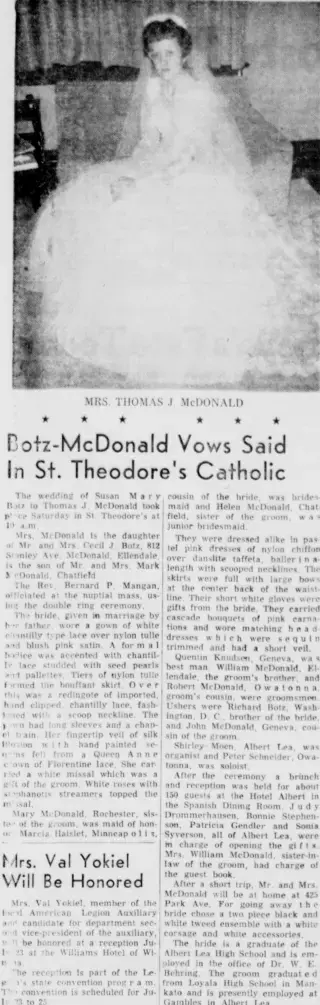 Marriage Newspaper clipping from Jul 19, 1959 5855875