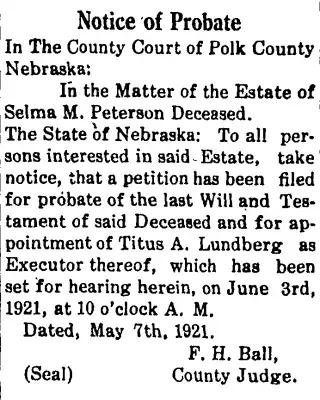 other Newspaper clipping from May 26, 1921 5856508