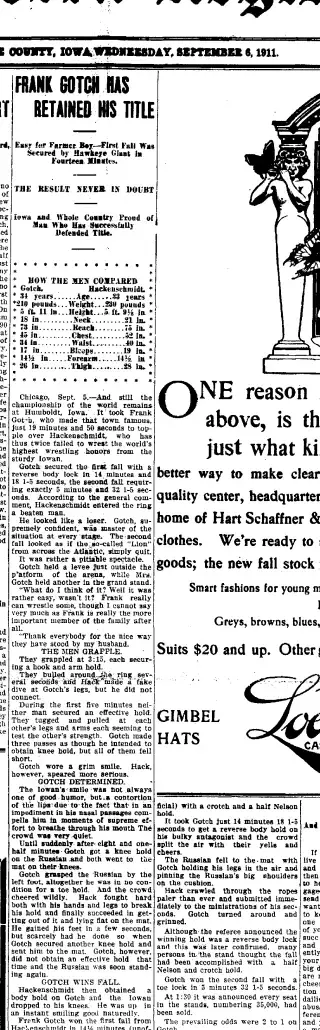other Newspaper clipping from Sep 6, 1911 5856977