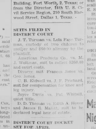 other Newspaper clipping from Mar 30, 1948 5857215