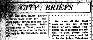 other Newspaper clipping from Nov 11, 1944 5858657