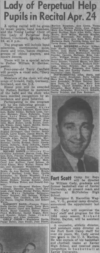other Newspaper clipping from Apr 22, 1955 5859020