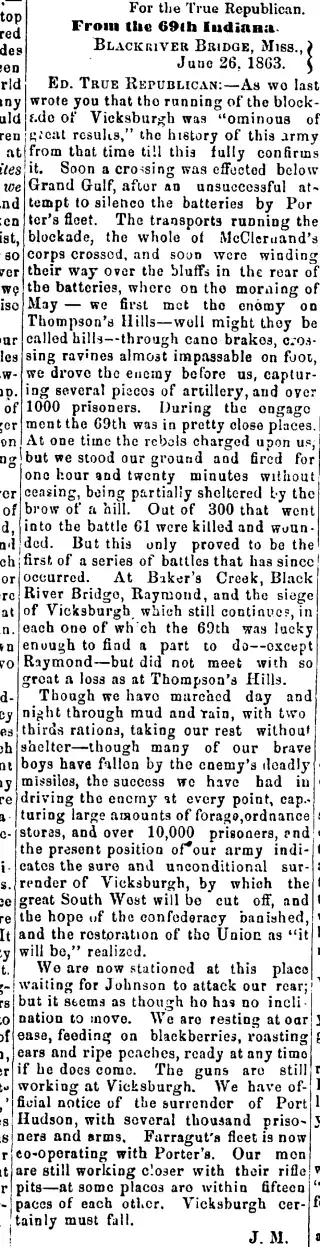 other Newspaper clipping from Jul 23, 1863 5859122