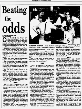 other Newspaper clipping from Aug 26, 1993 5859175