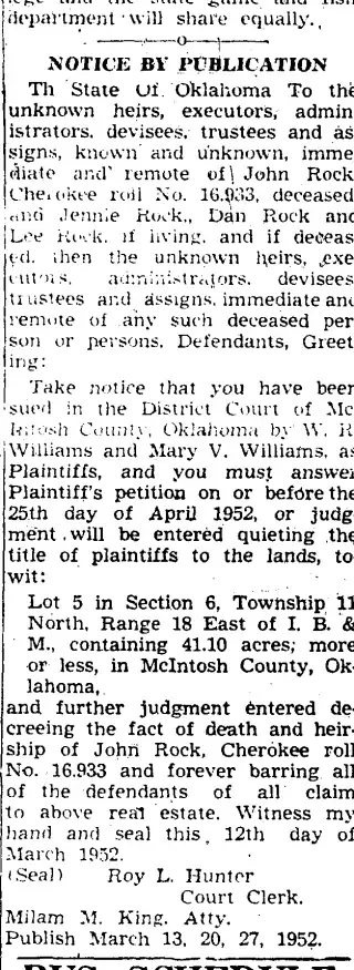 other Newspaper clipping from Mar 27, 1952 5859476