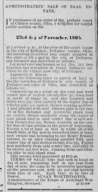 other Newspaper clipping from Nov 21, 1895 5860415