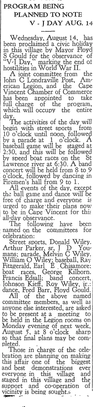 other Newspaper clipping from Aug 1, 1946 5860459