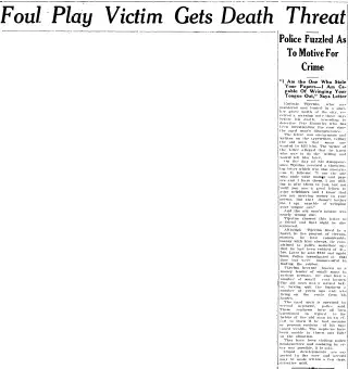 Crime Newspaper clipping from Nov 19, 1927 5860476