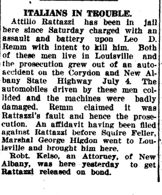 Crime Newspaper clipping from Aug 1, 1923 5860790