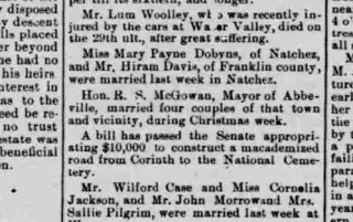 Marriage Newspaper clipping from Jan 12, 1887 5860811