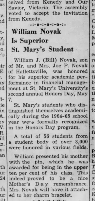 other Newspaper clipping from May 13, 1965 5860940