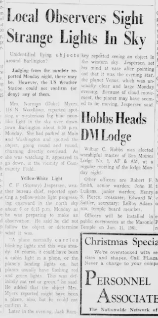 other Newspaper clipping from Dec 6, 1960 5861003