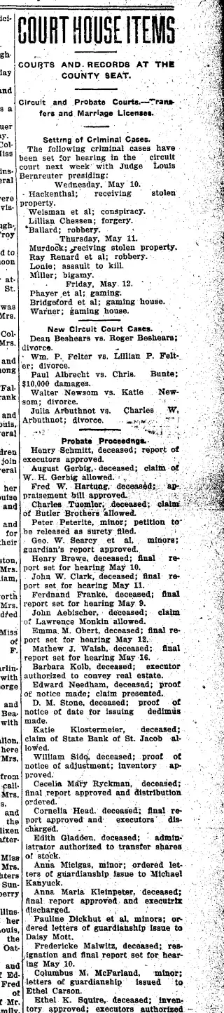other Newspaper clipping from May 5, 1922 5861501