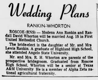 Marriage Newspaper clipping from Jul 5, 1970 5861675