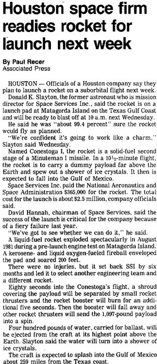 other Newspaper clipping from Sep 3, 1982 5862718