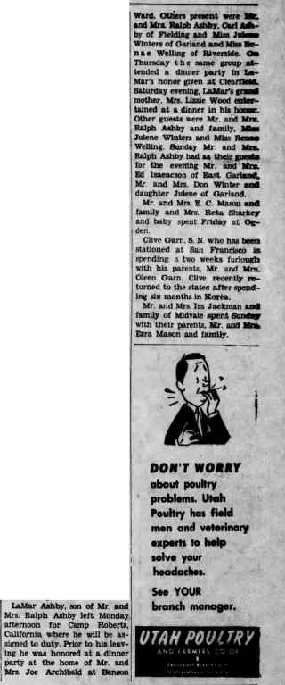 other Newspaper clipping from Jul 17, 1952 5862806