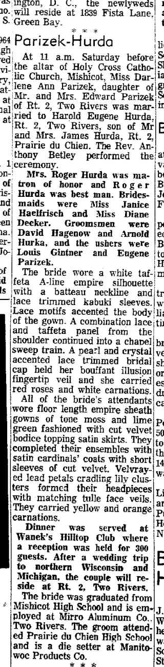 Marriage Newspaper clipping from Oct 20, 1967 5863516
