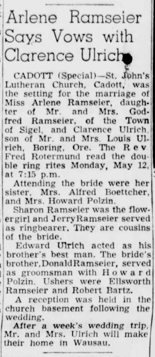 other Newspaper clipping from May 17, 1952 5863621