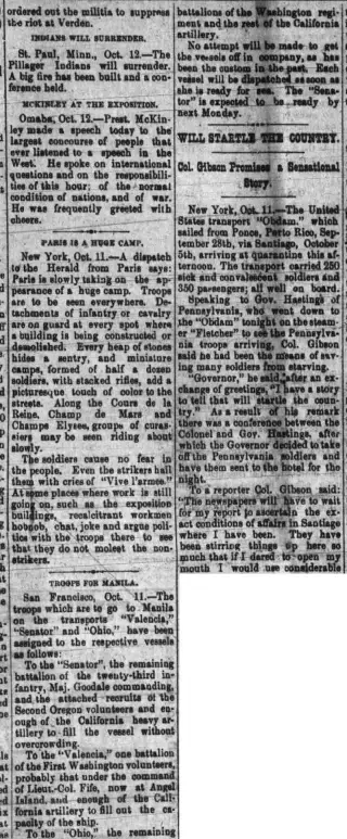 other Newspaper clipping from Oct 13, 1898 5863666
