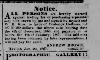 other Newspaper clipping from Jan 26, 1867 5863985