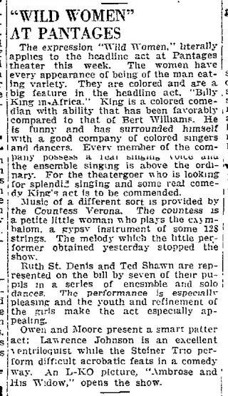Entertainment Newspaper clipping from Mar 25, 1918 5864267