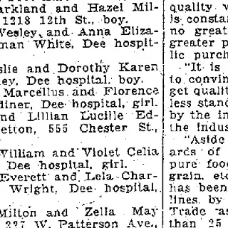 Birth Newspaper clipping from Jul 13, 1925 5864270