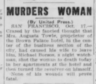 Crime Newspaper clipping from Oct 17, 1908 5864568
