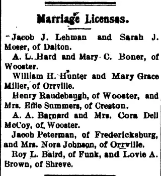 Marriage Newspaper clipping from Feb 7, 1907 5864976