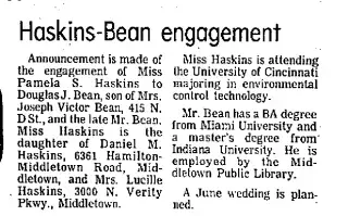 Marriage Newspaper clipping from Mar 30, 1975 5866128