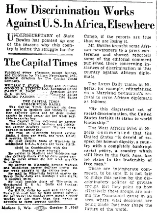 other Newspaper clipping from Oct 5, 1961 5866287