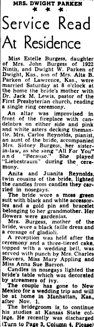 other Newspaper clipping from Oct 7, 1945 5866602