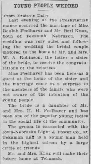 Marriage Newspaper clipping from Aug 26, 1935 5866605