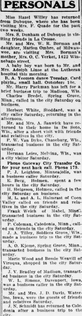 other Newspaper clipping from Mar 30, 1914 5866810