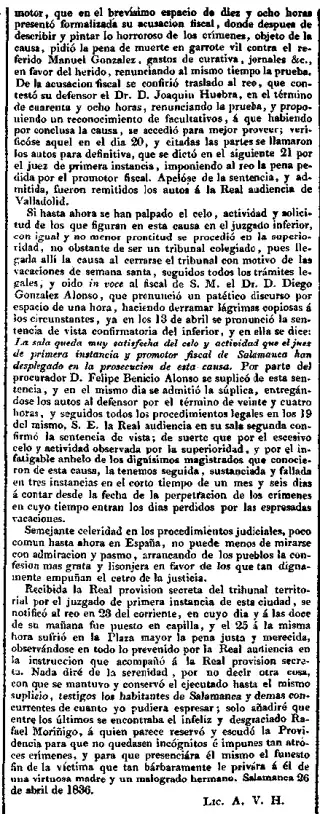 Crime Newspaper clipping from May 10, 1836 5866846