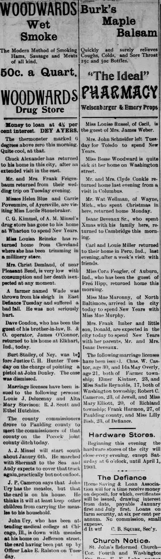 other Newspaper clipping from Jan 1, 1903 5867091