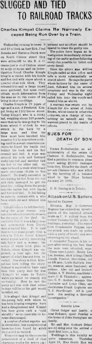 other Newspaper clipping from May 2, 1907 5867103