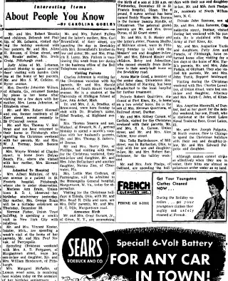 other Newspaper clipping from Dec 28, 1954 5867600