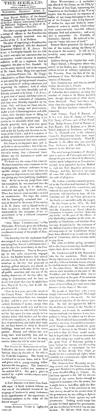 other Newspaper clipping from Apr 3, 1862 5868001