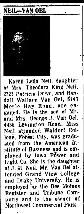Marriage Newspaper clipping from Dec 8, 1974 5868086